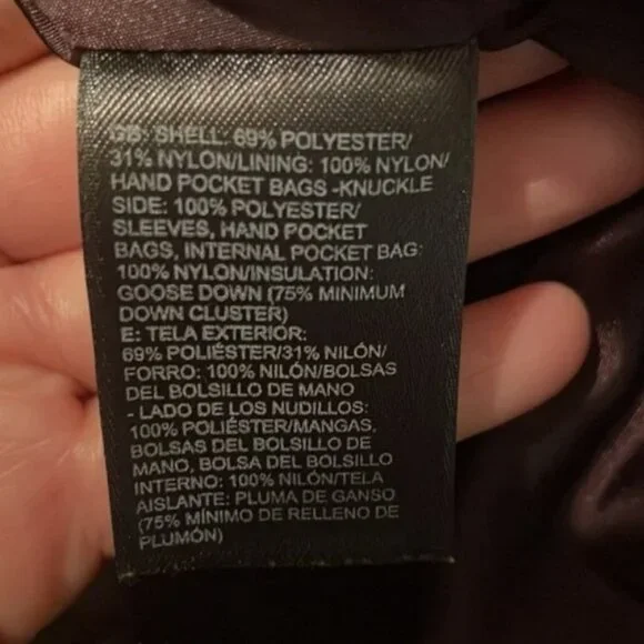 Purple North face MISS METRO PARKA down coat jacket - Size medium - Picture 2 of 6